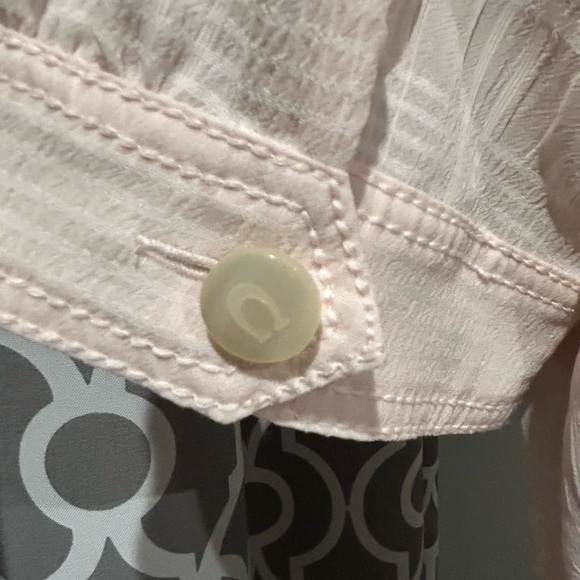 Coach Plaid tie front dress, pink. Size M - Picture 3 of 8